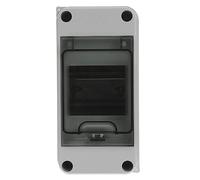 DOITOOL 3-Way Power Distribution Protection Box : IP66 Transparent Cover Circuit Protection Box Outdoor Distribution Junction Case for Indoor Outdoor Wall, White