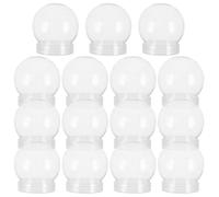 DOITOOL 30 Pack Snow Globes with Screw Off, 2.4 X 2.8 inch DIY Clear Water Globes Plastic Empty Jar Fillable Cookies Candy Jar for DIY Crafts, Christmas Home Decorations