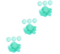 DOITOOL 300 pcs Round Shell Coin Beads for DIY Crafting Durable Hanging Accessories for Jewelry Making Wind Chimes Dream Catchers Peacock Blue Double Hole Design