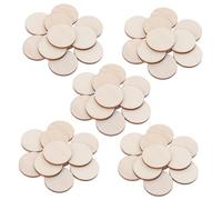 DOITOOL 300pcs Unfinished Wood Rounds for Crafts Natural Wooden Discs Circles Blanks for DIY Painting Keychain Making Holiday Rustic Decorations