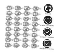 DOITOOL 30pcs Alloy Spider Web Pendants DIY Charm for Jewelry Making Shiny Silver Ornaments for Bracelets Necklaces Earrings Handmade Craft Accessories