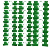 DOITOOL 30pcs Greenhouse Hoop Clips Double Head Plastic Film Clamps for Grow Tunnel Garden Netting Support Lightweight Fixing Accessories
