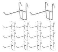 DOITOOL 30Pcs Gridwall Hooks Panel Display Hooks Slatwall Peg Board Hook Supermarket Iron for Store Living Room Kitchen Home 10cm