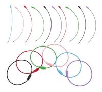 DOITOOL 30pcs Keychain Cables Stainless Steel Wire Keychain Portable Wear-Resistant Key Chain Ring Premium Coating Sturdy DIY Supply for Keys and Hand Tools in Pockets and Random Color