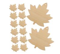 DOITOOL 30pcs Maple Leaf Wood Cutouts Unfinished Wooden Leaves for DIY Autumn Crafts Classroom Fall Decorations Lightweight and Easy to Paint