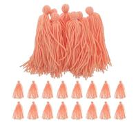DOITOOL 30pcs Orange Floating Fish Breeding Mops for Aquarium Spawning and Egg Hatching Fish Tank Breeding Hideout Brush Aquarium Tool for Fry Protection and Aquatic Plant Shelter