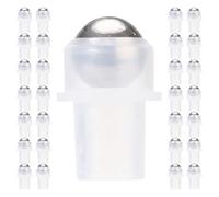 DOITOOL 30pcs Refillable Replacement Roller Balls for Essential Oils and Perfumes with 16-tooth Steel and Plastic Design, Reliable for Travel and Office Use