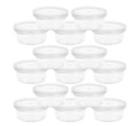 DOITOOL 30pcs Round Storage Box Storage Bins with Lids Small Craft Organizer Small Pill Case Cylinder Stackable Bead Containers Clear Containers Pp Transparent