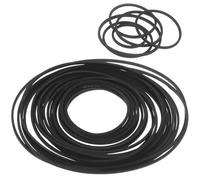 DOITOOL 30pcs Rubber Recorder Belts Square Flat Replacement for Cassette Tape Players Dvd Drives CD Video Devices Compatible with Recorders and Repeaters Maintenance