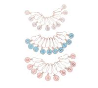 DOITOOL 30pcs Stitch Markers with Locking Buckles Crochet Markers for Knitting Multi Use Row Counters for Beginners and Experts