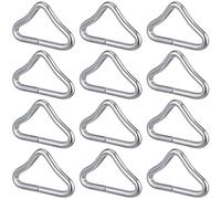 DOITOOL 30pcs Trampoline Triangle Buckles Galvanized Steel Wire Connectors