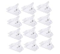 DOITOOL 30pcs Wall Clips for Hanging Pictures and Tapestries Plastic Spring Photo Holders for Home Office Decoration Sturdy Non Slip Memo and Card Display Clips