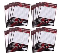 DOITOOL 30pcs Wine Tasting Feedback Cards Professional Evaluation Score Sheets for Blind Tasting Wine Aroma Notes Flavor Notes Cards Party Supplies and Collectors