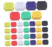 DOITOOL 35pcs Mini Solderless Breadboard Circuit Boards for Electronic Projects Compact Pcb Test Boards in Colors Prototyping Kit for DIY Electronics Stem Learning and Control Circuits