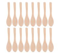 DOITOOL 36pcs Wooden Facial Mask Spoons Set, 10cm Natural Unpainted Makeup Spoons for Beauty Salon, Practical Facial Mask Powder Scoops for DIY Skin Care Application