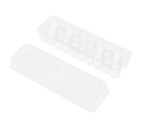 DOITOOL 3ml Vial Storage Box, 24-Slot Transparent Plastic Test Tube Holder, Portable Vial Organizer Case, Essential Oil Rack for Home and Lab Storage