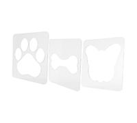DOITOOL 3pcs Acrylic Quilting Templates with Butterfly, Pet Footprint, and Bone Shapes for Domestic Machine Sewing, Free Motion Quilting Stencils for Patchwork and DIY Sewing