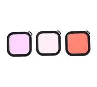 DOITOOL 3pcs Action Camera Filters Diving Lens Case for Camera High Transparency Dive Filter Protective Housing