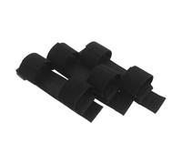 DOITOOL 3pcs Adaptive Utensil Strap Dining Utensil Holder Polyester Black Adjustable Comfort Enhanced Stability for Pens Combs Daily Living Travel for Elderly Disabled Individuals