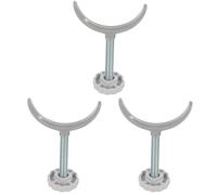DOITOOL 3pcs Alloy Guardrail Fixing Accessory for Safety Door and Gate Fence Stability Heat Resistant Novel Fixator with Bolts Secure Installation