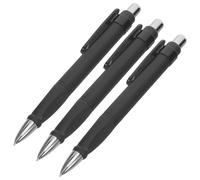 DOITOOL 3pcs Big Fat Ballpoint Pens 1.0mm Medium Point Black Ink Ergonomic Thick Grip Retractable Pens Comfortable to Hold Non-slip Control for Note Taking Back to School Decor