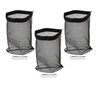 DOITOOL 3pcs Black Nylon Lightweight Dryer Vent Screen Lint Collector Bag Fasteners for Dryer Lint Trap Repair Kit Compatible Rod Bag 12ft