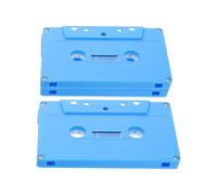 DOITOOL 3pcs Blank Cassette Tapes for Decoration, Retro Vintage Style Plastic Audio Tape Accessories, Space-saving and Visually Appealing, for Music Parties and Cultural Spaces