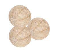DOITOOL 3pcs Burlap Lantern Fabric Lampshades Rustic Round Hanging Lanterns for Wedding Birthday Christmas Party Decorations Boho Farmhouse Aesthetic Soft Light Diffusion for Living and