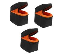 DOITOOL 3pcs Camera Lens Pouch Portable Travel Case Shockproof Moisture-Resistant Protection for DSLR Lenses