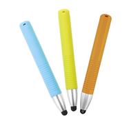 DOITOOL 3pcs Capacitive Stylus Pens for Touch Screens Tablets and Smartphones, Kids Learning and Drawing, Universal Screen Pen Set in Sky Blue, Fluorescent Green, and Bright Orange