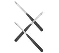 DOITOOL 3pcs Charcoal Pencil Holder Extender for Artists, Birch Wood 7 Inch | Copper Tube Clamp and Hinge, Smooth Ergonomic Grip, for Charcoal Pencils and Colored Pencils