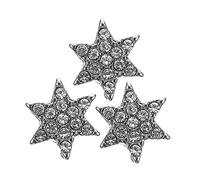 DOITOOL 3pcs Decorative Star Shaped Watch Band Charms for Strap Silver Nail Studs Durable Lightweight Easy to Use for Customizing Your Watchband