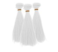 DOITOOL 3Pcs Doll Hair Extensions Durable Material Simulated Doll Wigs for DIY Crafting Easy to Style