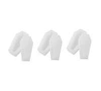 DOITOOL 3pcs Durable Silicone Mold for Halloween Coffin Shape Storage Case Smooth DIY Crystal Epoxy Mold for Pendant Accessories Desktop Ornament Tear Resistant White