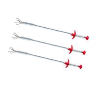 DOITOOL 3PCS Flexible Spring Drain Cleaning Extractor for Hair Clog Removal Lightweight Iron Wire and PP Sink Cleaning Tool for Bathroom Kitchen Sewers Household and Random Color