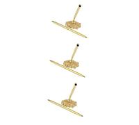 DOITOOL 3pcs Golden Bridal Signing Pen with Hollow Round Alloy Holder Rotatable Wedding Guest Book Accessory for Engagement and Special Events Metal Stand