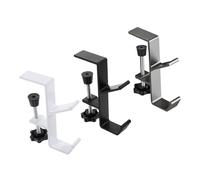 DOITOOL 3pcs Heavy Duty Table Mount Handbag Holder Purse Organizer for Computer Desk Portable Under Table Hooks for Backpacks and Bags Quick No-drill Installation Sturdy Metal Hangers for