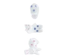 DOITOOL 3pcs Japanese Style Ceramic Chopstick Rests with Cute Cat and Rabbit Designs Smooth Surface Flatware Holders for Kitchen Cutlery Organization and Dining Table Decor