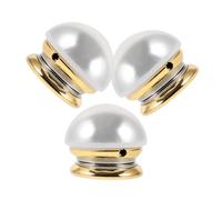 DOITOOL 3pcs Magnetic Pearl Brooch Pin Elegant Clothing Accessories for Women Lightweight Decorative Brooches for Garments Scarves Hats Smooth Surface Wear Resistant Design