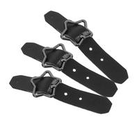 DOITOOL 3pcs Metal Star Toggle Buckles Sew-on Decorative Star Button Set for Skirts and Coats Black and Gunmetal, Star-shaped Metal Toggle Clasps for Garment Fastening and Sewing