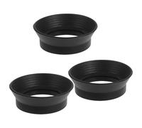 DOITOOL 3pcs Microscope Rubber Eye Cups, Black Rubber Eyecups for Binoculars and Telescopes, Scratch Protection, Light-blocking, Field and Science Lab Use