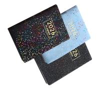 DOITOOL 3pcs Mini Pocket Planner Portable Daily Schedule Notepad with Flat Lay Binding Thick White Paper and Lightweight Design for School Office and Personal Organization