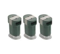 DOITOOL 3pcs Mini Trash Bins Green Plastic Model Accessories for Diorama Scene Props and Small Scene Decoration with Realistic Design, for Micro Landscape and Dollhouse Park Accessories