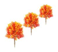 DOITOOL 3pcs Miniature Artificial Maple Tree Models for DIY Scenery Realistic Simulation Trees Handcrafted Micro Landscape Decoration for Model Streets and Crafts