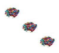 DOITOOL 3pcs Multi Shaped Colorful Glitter Sequins for Crafts DIY Handmade Decorations Round Pattern Confetti Sequins for Nail Art Party and Christmas Table Decor