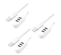 DOITOOL 3pcs Multi Usb Hub Charger Phone Charger Hub Extension Line Professional Chip Design High-speed Data Transmission