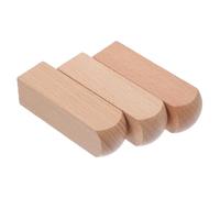 DOITOOL 3pcs Natural Blocks for Carving and Whittling Unfinished Basswood Craft Blocks for DIY Stamping Ornament Making and Creative Woodworking Projects