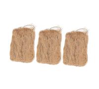DOITOOL 3Pcs Natural Jute Fire Starters Large Flame Starters for Camping Outdoor Survival Fire Pit Tool Weather Resistant Lightweight Camping Accessory