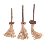 DOITOOL 3Pcs Natural Silvervine Cat Chew Sticks for Teeth Cleaning and Grinding Stress Relief Chew for Kitten Dental Health and Active Play