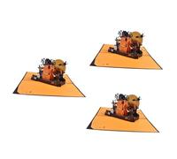 DOITOOL 3pcs Pop Up Halloween Greeting Card Pumpkin Design Party Blessing Card for Festival Celebration and Warm Wishes to